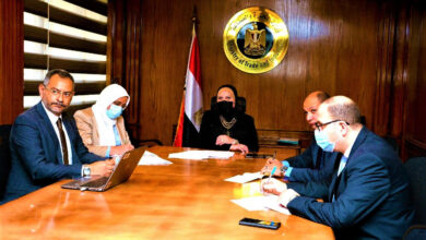صورة وزيرة التجارة تبحث مع مسئولى “نيسان” خطط الشركة الإستثمارية في السوق المصري