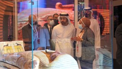 صورة وزير الخارجية الإماراتي يشيد بالجناح المصري في معرض إكسبو دبي 2020