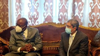 صورة العربي يبحث مع سفير غينيا الاستوائية سبل تنمية الصادرات المصرية وفتح الأسواق الأفريقية