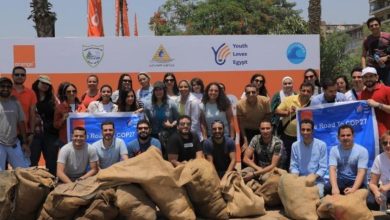 صورة أورنج تشارك في حملة نظافة وتطهير مجرى النيل مع مؤسسة شباب بتحب مصر