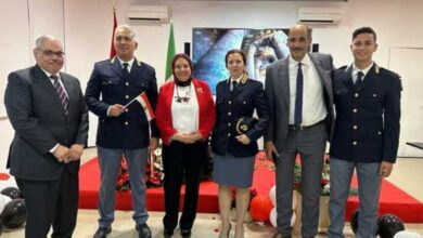 صورة المصريون في إيطاليا يحتفلون بالعيد القومي لمصر في ستاد سان سيرو بميلانو  